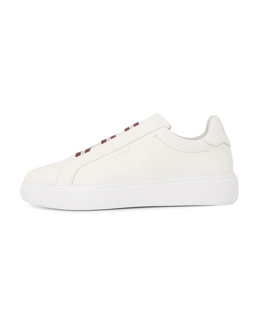 Bally White Round-Toe Sneakers for men