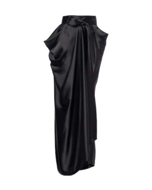 Vivienne Westwood Black Kendall Bow-Detail Maxi Skirt