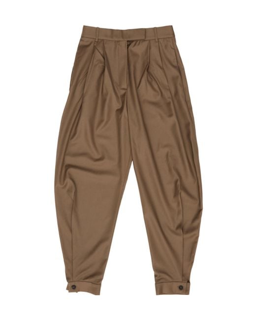 Rohe Brown Casual Trousers With Belt Loops