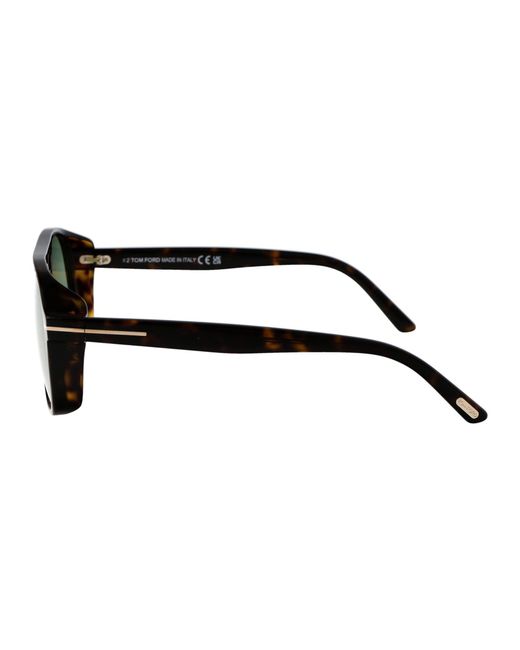 Tom Ford Green Eyewear Aviator-Frame Sunglasses for men