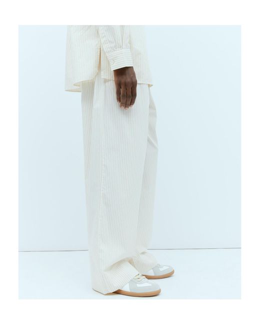 Tekla Blue Drawstring Casual Pants for men