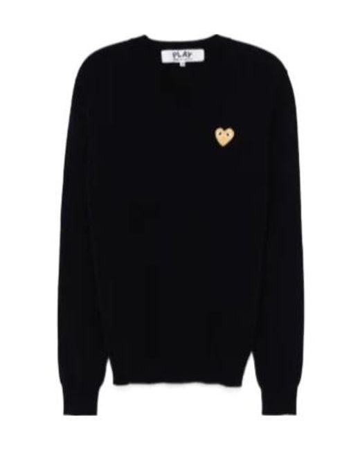 COMME DES GARÇONS PLAY Black Heart Applique Hoodie for men