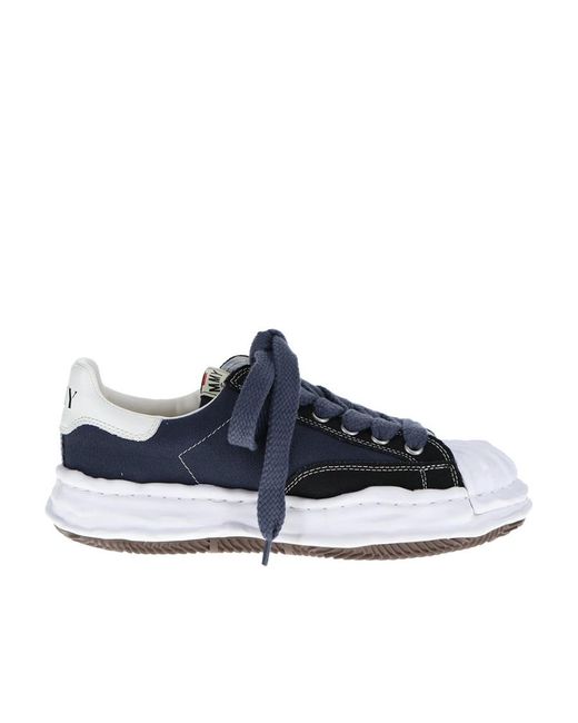 Maison Mihara Yasuhiro Blue Blakey Platform Low-Top Sneakers for men