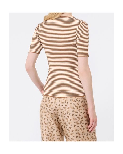 Max Mara Natural Short-Sleeved Sweater