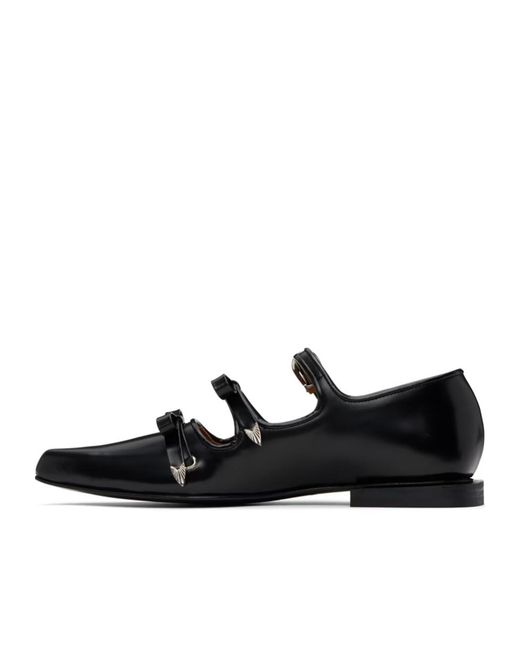 Toga Black Knot Detail Mary Jane Shoes