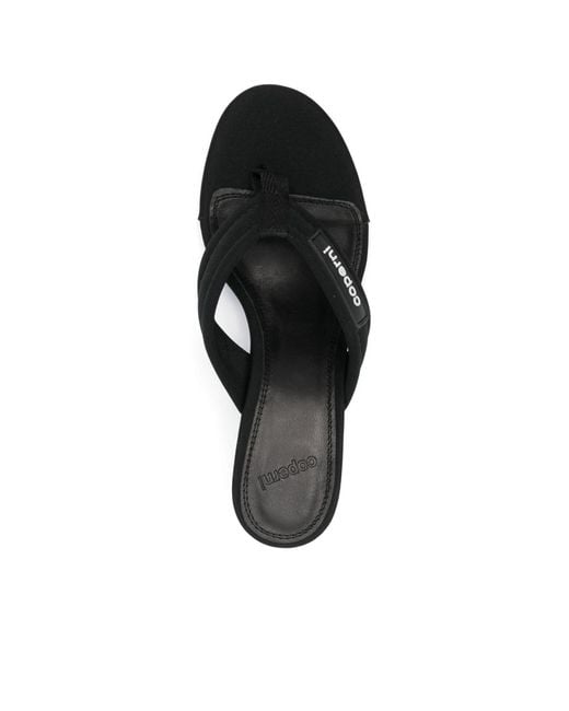 Coperni Black Open-Toed Logo Muller Shoes