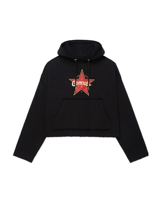 Givenchy Black Logo Hooded Hoodie