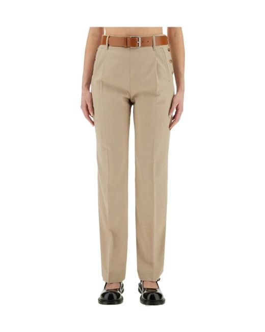 Moschino Natural Belt Loop Track Pants