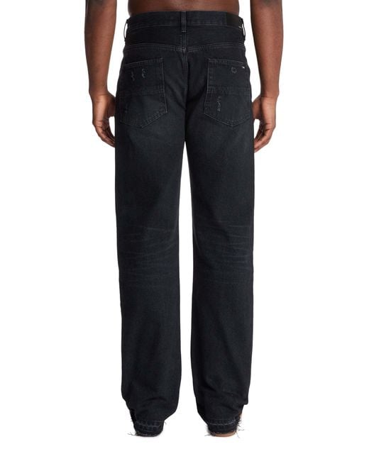 Amiri Black Straight-Leg Jeans for men