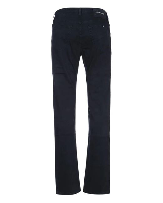 Jacob Cohen Blue Belt-Loop Jeans for men