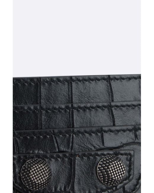 Balenciaga Black Le Cagole Embossed Cardholder