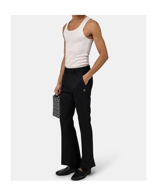 Amiri White Logo-Plaque Knitted Tank Top for men