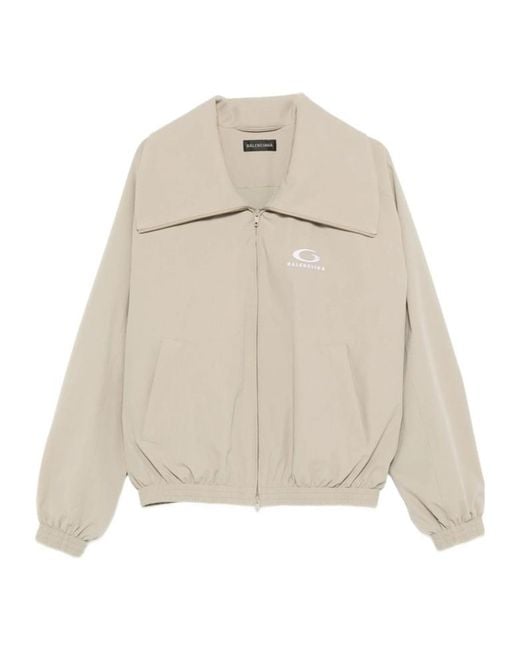 Balenciaga Natural High Collar Zipped Jacket