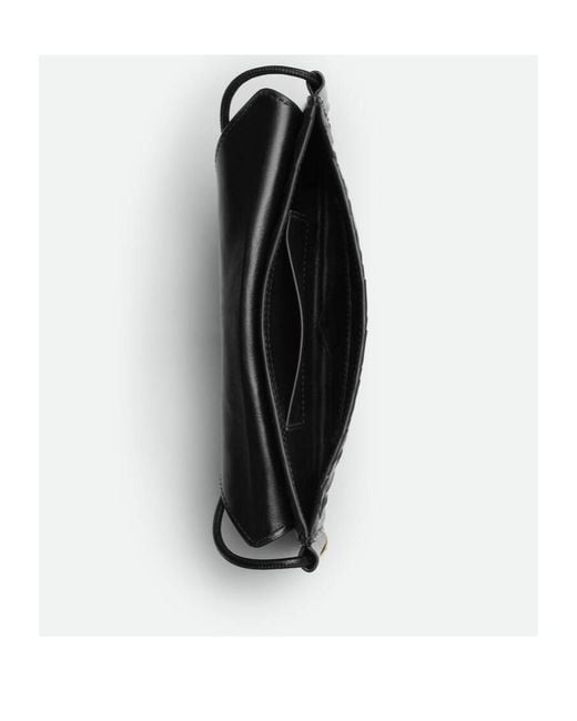 Bottega Veneta Solstice Horizontal Phone Pouch in Black | Lyst