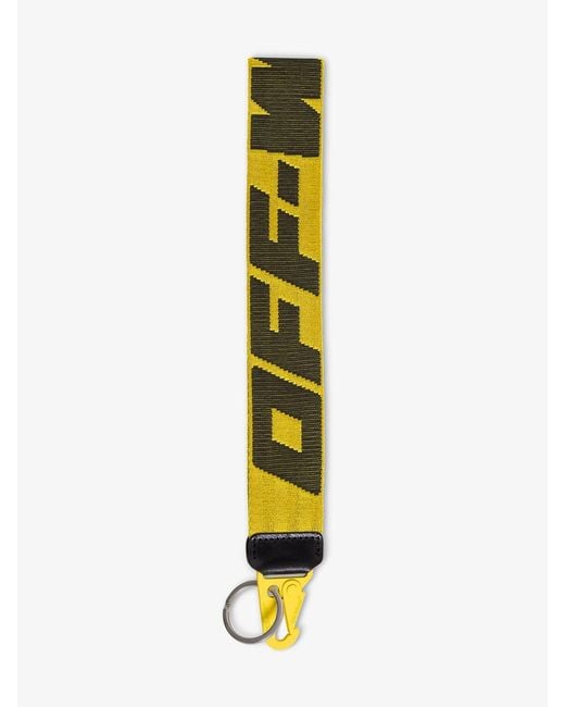 Off-White c/o Virgil Abloh White Industrial Logo Keyring for men