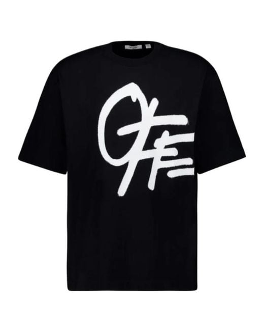 Off-White c/o Virgil Abloh Black Spray Logo Skate T-Shirt for men