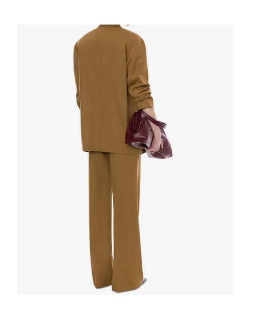 Alberta Ferretti Green Double-Breasted Wool Blazer