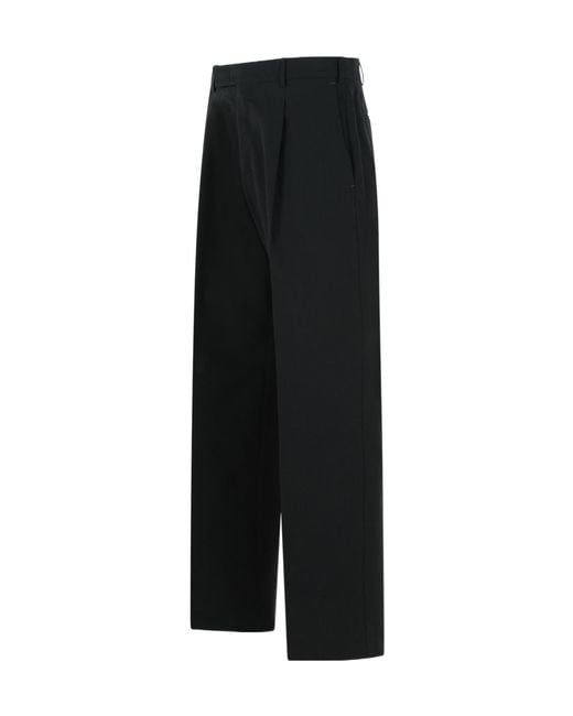 PT01 Black Pt Torino Quindici Pleated Pants for men