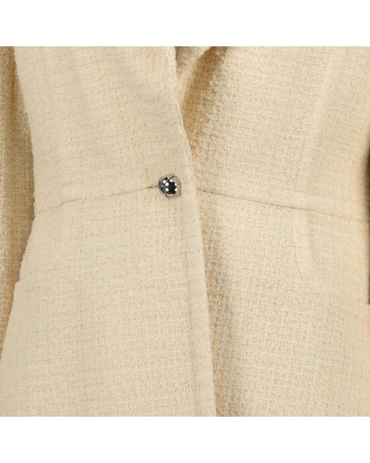 Patou Natural Single-Breasted Tweed Jacket