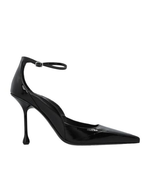 Jimmy Choo Black Quinci Patent-Finish Pumps
