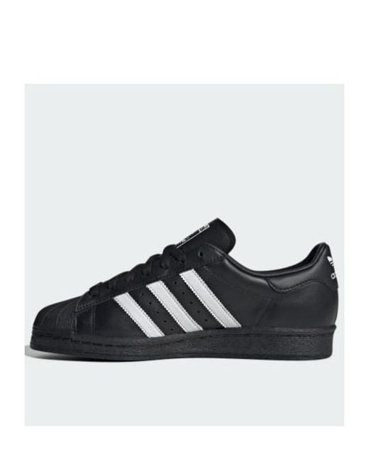 Adidas Originals Black Superstar 82 Low-Top Sneakers for men