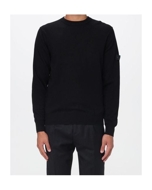 Peuterey Black Crew Neck Pullover for men