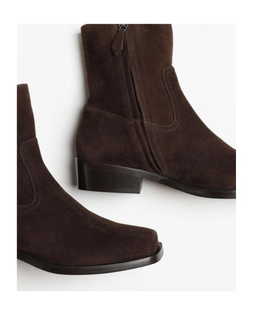 Aquazzura Brown Out Law Ankle Boots