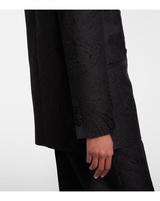 Etro Blue Double-Breasted Blazer