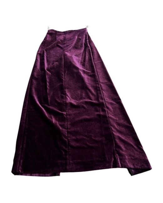 Maison Margiela Purple A-Line Skirt