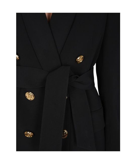 Balmain Blue Double-Breasted Fuchsia Eco-Designed Blazer