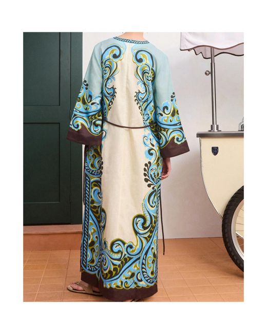 ALÉMAIS Blue Natalia Maxi Dress