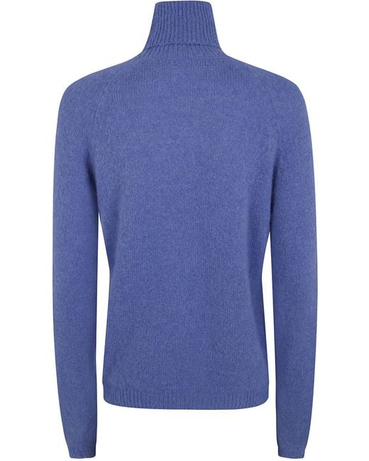 Baserange Blue Turtleneck Sweater