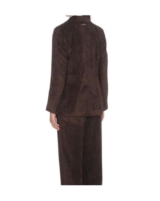 Peserico Black Corduroy Blazer