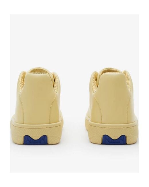 Burberry Yellow Bubble Lace-Up Sneakers