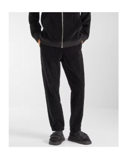 Fendi Black Velvet Pants for men
