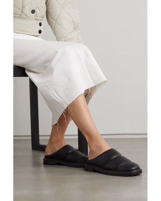 Staud Black Astro Flt Pmp Rtoe Mle Pdded Vegan