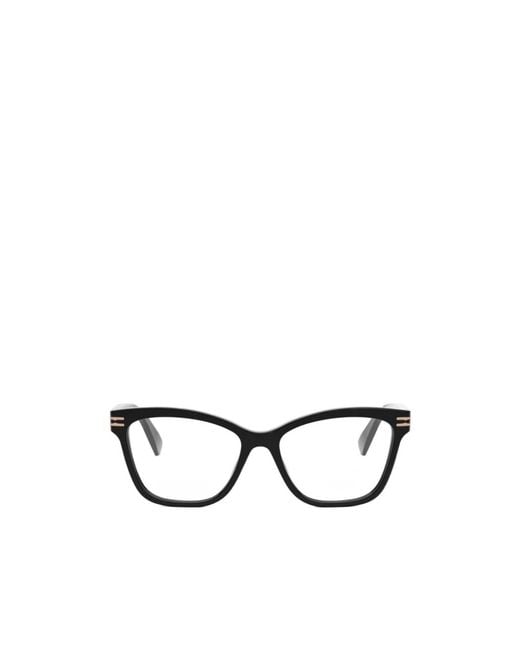 BVLGARI White Bulgari Cat-Eye Glasses