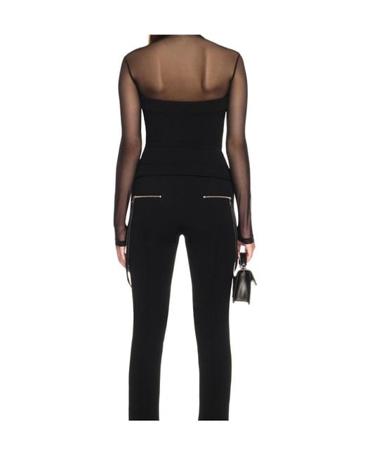 Off-White c/o Virgil Abloh Black Corset-Style Top