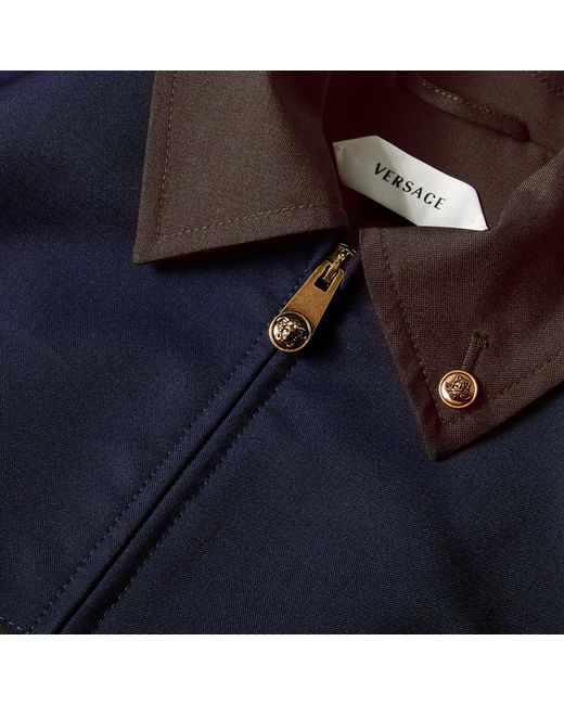 Versace Blue Classic Jacket for men