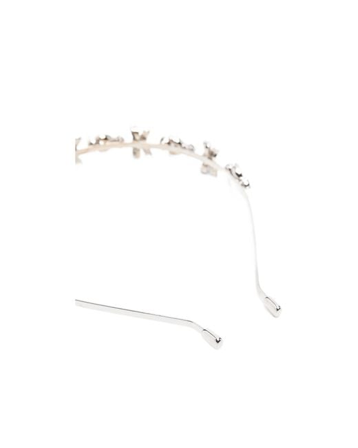 Self-Portrait Multicolor Bow-Detail Crystal-Embellished Headband