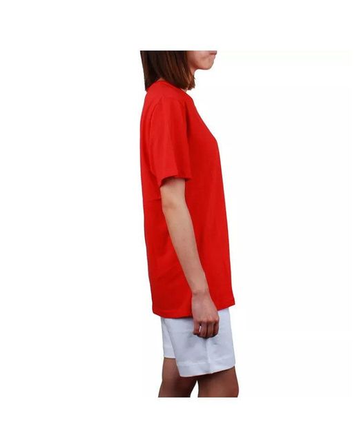 Moschino Red Logo Short-Sleeved T-Shirt for men