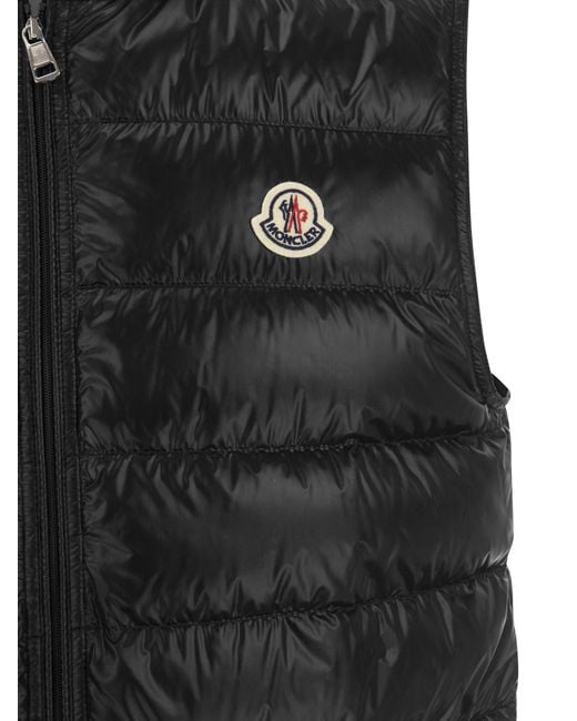 Moncler Black Gui Quilted Padded Gilet for men
