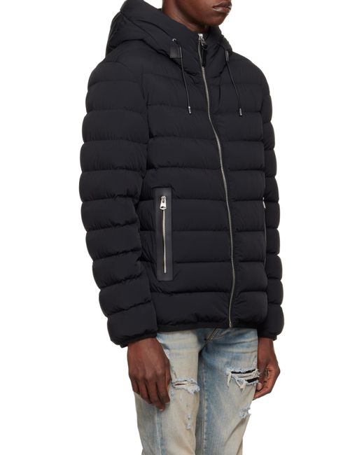 Mackage Black Matte-Finished Padded Jacket for men