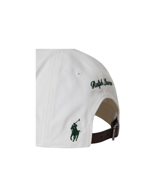 Polo Ralph Lauren Gray Wimbledon Embroidered-Crest Twill Baseball Cap for men