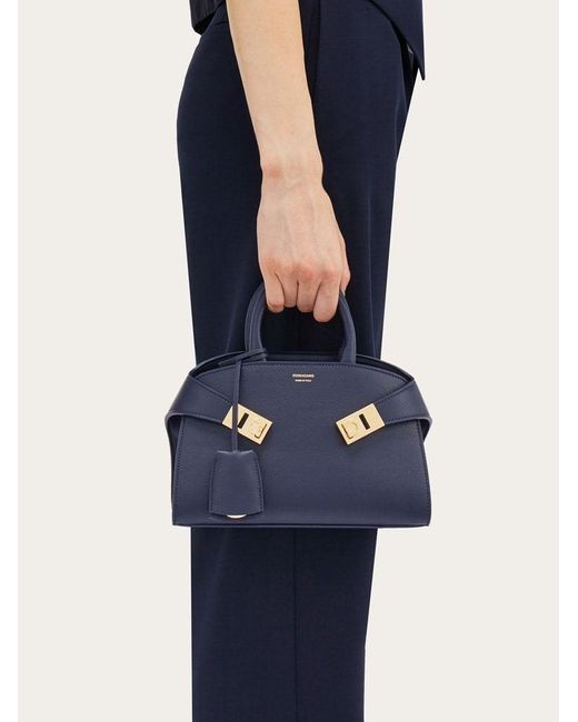Ferragamo Blue Ferragamo Hug Mini Bag