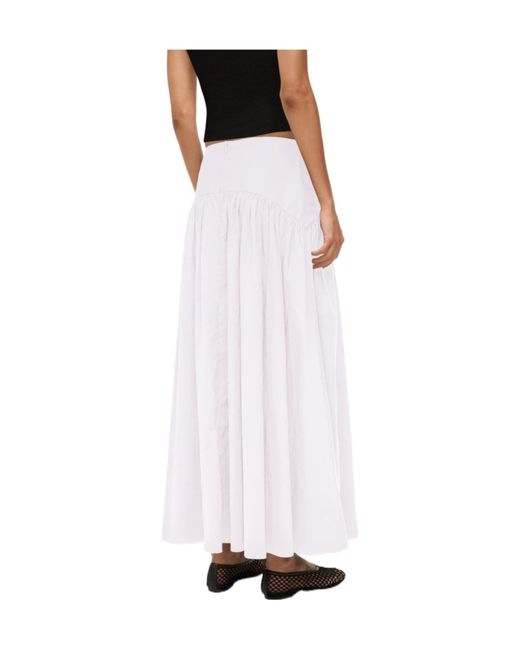 Staud White Procida Maxi Skirt