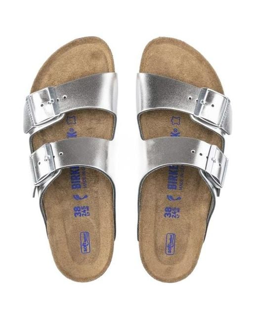 Birkenstock Brown Two-Strap Flat Sandals