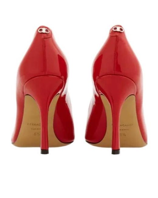 Ferragamo Red Ferragamo Pointed Toe Pumps