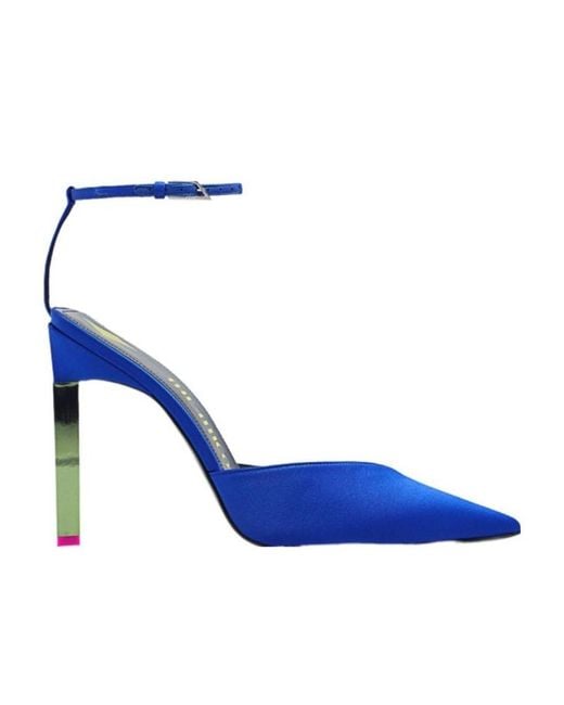 The Attico Blue The Perine Ankle Strap Pumps