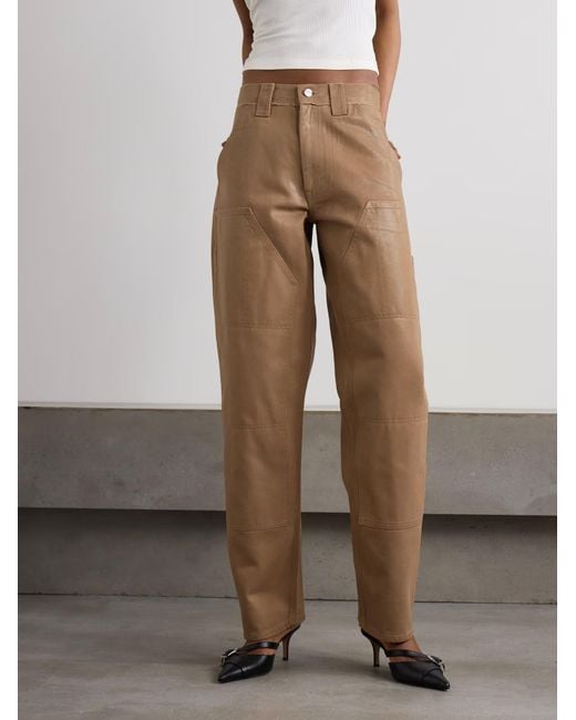 Dion Lee Natural Coated Casual Pants